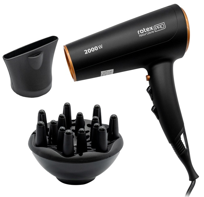 Фен Rotex RFF-200 Black - фото 3.