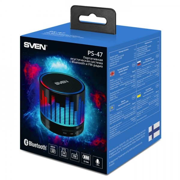 Акустика Sven PS-47 Black (bluetooth) - фото 6.