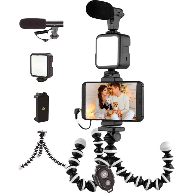 Трипод для смартфона Piko Vlogging Kit PVK-03LM - фото 3.