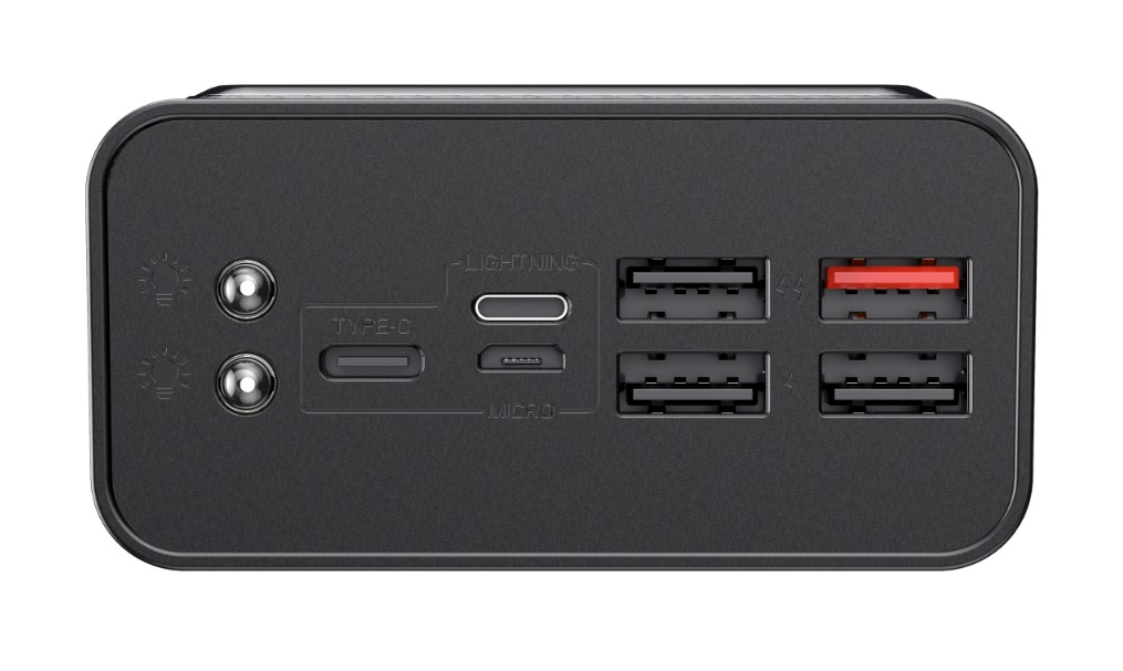 Зовнішній акумулятор Havit HV-PB56 40000mAh Black - фото 4.