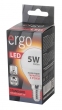 Светодиодная лампа Ergo Standard G45 E14 5W 220V 3000K Теплый Белый - фото 5.