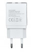 Зарядное устройство Florence 2USB 2A + Type-C cable white (FL-1021-WT) - фото 3.