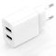 Мережевий зарядний пристрій XO L109 12W Dual USB-A + кабель MicroUSB White - фото 3.