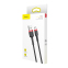 Кабель Baseus Cafule microUSB 1м 2,4A Black/Red (CAMKLF-B91) - фото 5.