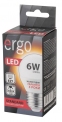 Светодиодная лампа Ergo Standard G45 E27 6W 220V 3000K Теплый Белый - фото 5.