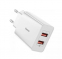 Зарядний пристрій Baseus Speed Mini QC Dual U Charger 18 W CCFS-V02 White - фото 3.