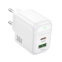 Зарядний пристрій Borofone BAS45A 30W USB-A + Type-C White - фото 3.