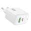 Зарядний пристрій Borofone BAS45A 30W USB-A + Type-C White - фото 5.