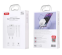 Мережевий зарядний пристрій XO L161 20W USB-A + USB-C + кабель Type-C White - фото 3.