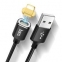 USB кабель Hoco U28 Magnetic Adsorption Lightning-USB 1m Black  - фото 3.