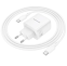 Зарядний пристрій Borofone BN30 PD45W + кабель QC3.0 Type-C to Type-C White - фото 5.