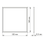 Панель LED 40W 6200K 220V VIDEX VL-P406W - фото 3