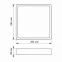 LED Світильник накладний квадрат VIDEX VL-DLSS-245 24W 5000K White - фото 4