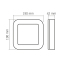LED світильник ART IP65 квадратний VIDEX VLE-BHFS-155B 15W 5000K Black - фото 6