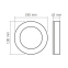 LED світильник ART IP65 круглий VIDEX VL-BHFR-155B 15W 5000K Black - фото 6
