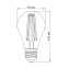 LED лампа TITANUM Filament A60 7W E27 2200K бронза - фото 3 LED лампа TITANUM Filament A60 7W E27 2200K бронза - фото 3