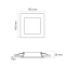 LED світильник Back вбудований квадрат VIDEX 9W 5000K - фото 5