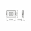 LED прожектор VIDEX VL-F2e-105W 10W 5000K - фото 6