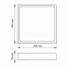 LED Світильник накладний квадрат VIDEX VL-DLSS-245B 24W 5000K Black - фото 4