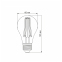LED лампа VIDEX Filament A60FA 10W E27 2200K бронза - фото 3