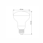 LED лампа VIDEX Filament R80FF 09W E27 1200K - фото 3