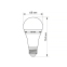 LED лампа акумуляторна TITANUM TL-EMA68-09274 A68 9W E27 4000K 220V - фото 3