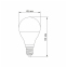 LED лампа TITANUM G45 6W E14 4100K - фото 3