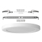 LED світильник круглий VIDEX VL-DL6R-18CW 18W 3000K-4000K-6500K White - фото 5