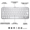 Клавіатура Logitech MX Keys Mini Minimalist Wireless US Pale Grey (920-010499) - фото 5 Клавіатура Logitech MX Keys Mini Minimalist Wireless US Pale Grey (920-010499) - фото 5