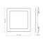 LED світильник квадратний VIDEX VL-DL6S-18CW 18W 3000K-4000K-6500K White - фото 6
