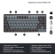 Клавіатура Logitech MX Mechanical Mini Minimalist Wireless Graphite (920-010780) - фото 4 Клавіатура Logitech MX Mechanical Mini Minimalist Wireless Graphite (920-010780) - фото 4