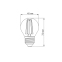 LED лампа TITANUM Filament G45 4W E27 2200K бронза - фото 3 LED лампа TITANUM Filament G45 4W E27 2200K бронза - фото 3