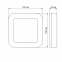 LED світильник ART IP65 квадратний VIDEX VL-BHFS-155 15W 5000K - фото 5