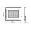 LED прожектор TITANUM TLF1006 100W 6500K - фото 5