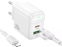 Мережевий зарядний пристрій Borofone BAS44A 20W PD/QC USB-C/USB-A White - фото 7.