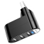 USB-хаб Borofone DH3 Black - фото 3.