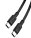Дата-кабель XO NB-Q199 USB-C to USB-C 1.5 метра, 100W, Чорний - фото 3.