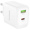 Мережевий зарядний пристрій Borofone BN30 USB/Type-C QC3.0/PD45W White - фото 3.