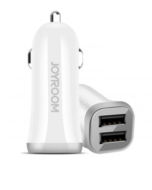 Зарядний пристрій JOYROOM C-M216 2USB 3.1A + Lightning cable White - фото 2.
