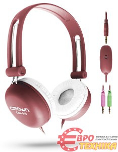Наушники Crown CMH-999 Red - фото 2.