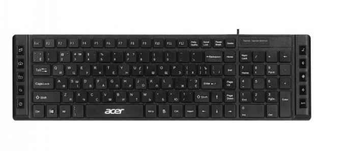 Клавіатура Acer OKW-010 Black - фото 2.