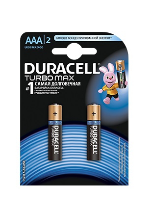 Батарейки Duracell Turbo Max AAA (LR03/MX2400) 2шт. - фото 2.