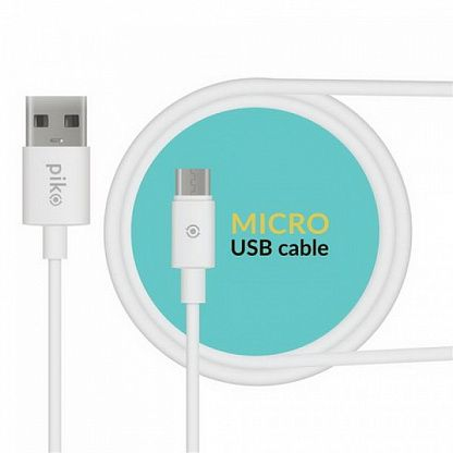 USB кабель Piko CB-UM11 USB-microUSB 1.2 м White - фото 2.