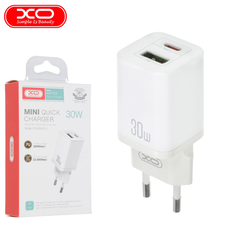 Зарядний пристрій HN 238 (EU) White 22.5W+UsbC30W - фото 2.