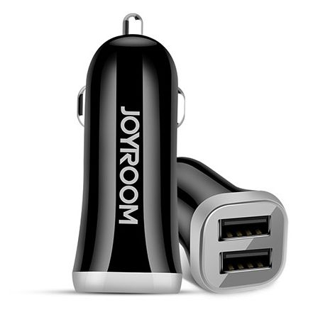 Зарядний пристрій JOYROOM C-M216 2USB 3.1A + Lightning cable Black - фото 2.