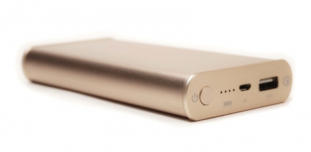 Универсальная мобильная батарея PowerPlant Q1S Quick-Charge 2.0 10200mAh Gold 