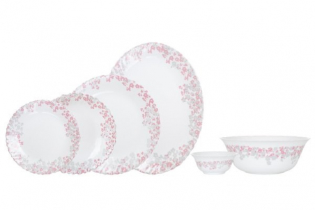 Столовий сервіз Arcopal Florinia Pink Grey (N1081)