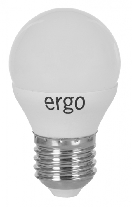 Светодиодная лампа Ergo Standard G45 E27 6W 220V 3000K Теплый Белый