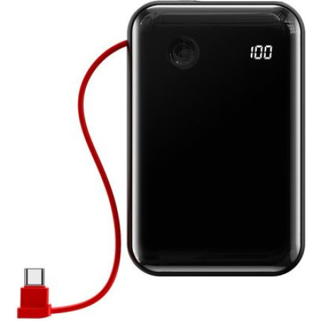 Зовнішній акумулятор  Baseus Mini S 10000mAh Digital Display w/Type-C Black (PPXF-A01)