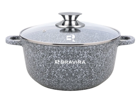 Каструля BRAVIRA CraftStone BR8004-26 Grey